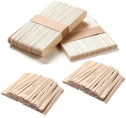 Lot de 300 spatules en bois pour épilation ou artisanat en bois