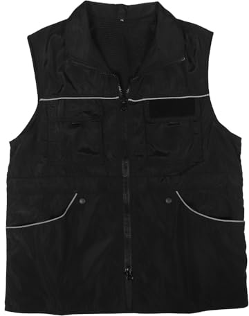 TOGEVAL Hundetrainer Weste mit Großen Taschen Kratzfestes Atmungsaktives Material Reflektorstreifen Trainingsweste für Damen und Herren Verstellbar Hunde Trainingsjacke (Größe XL)