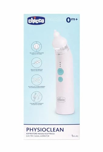 Chicco Aspiratore Nasale Elettrico, 3 Livelli di Aspirazione, 2 Beccucci Intercambiabili, con Melodie Integrate