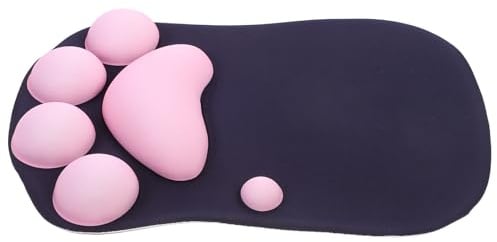 GARIOUANS Tapis de Souris de Patte de Chat avec Repose-Poignet Ergonomique en Caoutchouc Antidérapant pour Bureau et Jeux