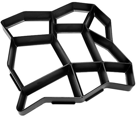 Ncient Unregelmäßige Pflasterform 39 x 39 x3,8cm Schalungsform Betonform für Beton, Natursteinpflaster-, Kopfsteinpflaster-Schablone, Pflastersteine, Terrassenplatten, Trittplatten und Gehwegplatten