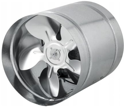 Inline Duct Fan 350mm Zinc Plated Metal aRw Ducting Industrial Extractor Fan