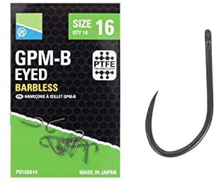 Preston Innovations GPM-B Eyed Barbless (Size 14)