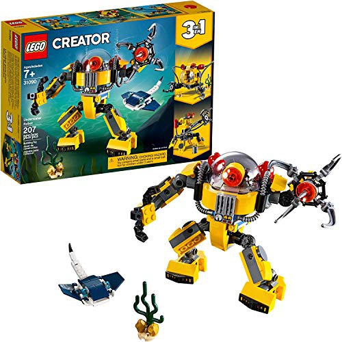 LEGO Creator 3in1 Underwater Robot 31090 Building Kit , New 2019 (207 Piece)