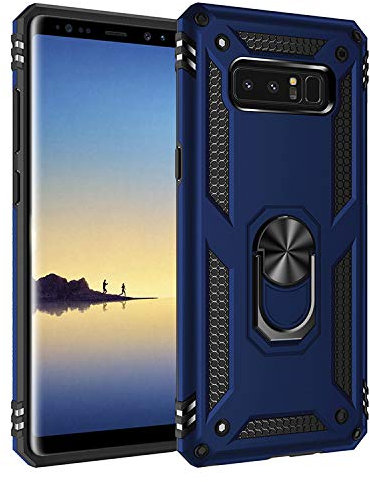 BestST Galaxy Note 8 Hülle, Samsung Note 8 Schutzhülle, Hülle Handyhülle Stoßfest Schutz TPU Doppelstruktur Fall Harte Rüstung Cover case Schale für Samsung Galaxy Note 8 mit Ständer(Blau)