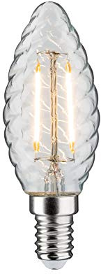 Paulmann 28706 LED Filament Candle lamp 2.6 watts lamp Clear 2700 K Warm White E14