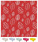 Wachstuch Tischdecke Abwaschbar Eckig 140 x 180 cm Blätter Rot