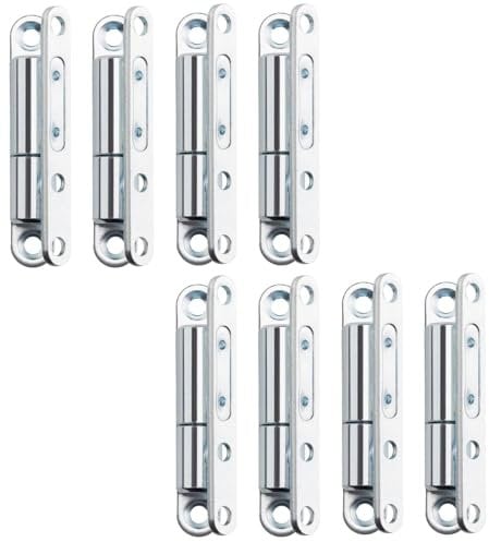 SOTECH 8 Stück Türbänder Aufschraubband 15 x 83 mm Scharnier Renovierband für Innentüren zum Aufschrauben (Stahl verzinkt)