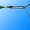 Toldoro® 3-Fach Flaschenzug mit Sicherheitsklemme an Wandplatte/Seilzug zum Spannen und Befestigen von Sonnensegel und Segeln/Robustes Spannset