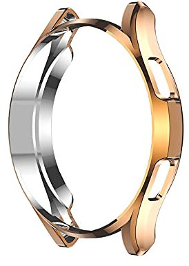 BoLuo Custodia per Galaxy Watch 4 Classic 46mm, Morbida TPU Protettivo Cover Copertura Resistente Cover,Protettiva Watch Shell Plating Case Pounch per Samsung Galaxy Watch 4 Classic 46mm (oro)