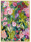 Handgemalte Leinwand Bilder,Abstrakte Moderne Bunte Blumen Kunstwerk Spachtel Strukturiertes Rechteck Große Rahmenlose Coole Gemälde Wandkunst Wohnkultur Für Wohnzimmer Esszimmer,80X120Cm (32X48
