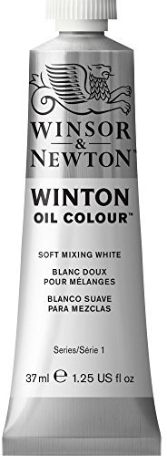 Winsor & Newton 8840009 Winton, Feine hochwertige Ölfarbe - 37Ml Tube mit Gleichmäßiger Konsistenz, lichtbeständig, Hohe Deckkraft, Reich an Farbpigmenten - Sanftes mischweiß