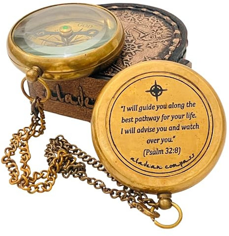 Religiöse Geschenke – Pfad Gottes Kompass – erhebende christliche Geschenke für Männer katholisch, Taufgeschenke für Jungen, Geschenke für Teenager
