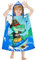 BTNEEU Toalla Infantil con Capucha Cocodrilo, Poncho de Playa Súper Absorbente para Niños y Niñas, Albornoz Bebe, Toalla Surf para 2 a 6 Años