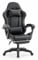 Millhouse Gaming Racing Desk Chair with Adjustable Lumbar Support, Footrest, and Head Pillow, X2022 (Black)