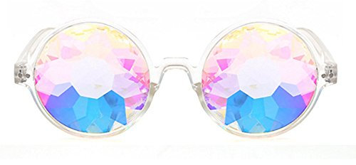 Lodokdre Kaleidoskop Sonnenbrille Beugte Linse-Transparent