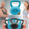 Miweba Sports Soft Kettlebell KB-100 | 4/6 / 8/10 kg Gewichte - Kugelhantel Weich - Kugelgewicht - Schwunghantel - Hanteln - Hantel für Indoor & Outdoor - Bodenschonend (10.0 kg Türkis)