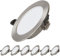 Dexnump Einbaustrahler LED Ultra Flach 230V, 7W LED Spot 700LM 25mm Einbautiefe, Deckenspots 75-95mm EinbauØ, IP44 Einbauspots für Badezimmer Küche Wohnzimmer Büro, 6er Set (Warmweiß 2700K, Silber)