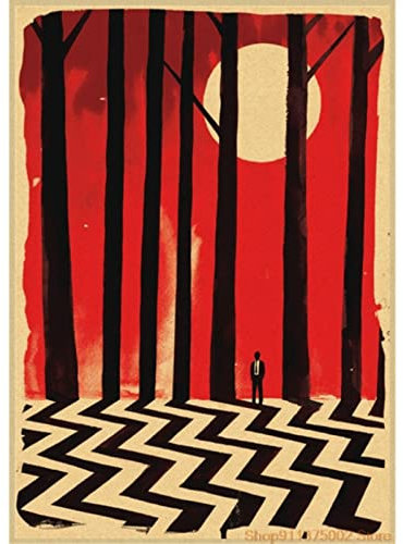 Poster Twin Peaks Poster, Vintage-Tv-Poster, Leinwand, Gemälde, Dekoration, Kunst, Poster Und Drucke, Heimdekoration 50X70Cm Kein Rahmen