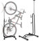 Vigevee Support de sol vertical pour vélos, Hauteur réglable, 3 fonctions pour suspension ou réglage horizontal et vertical, Porte-vélo 20 à 29 pouces, pour intérieur et extérieur 1PCS