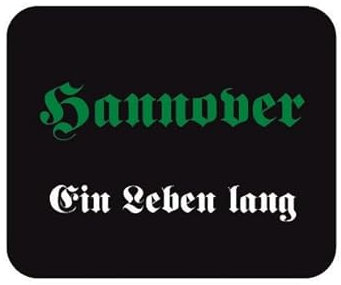 U24 Mousepad Textil Hannover EIN Leben lang Mauspad