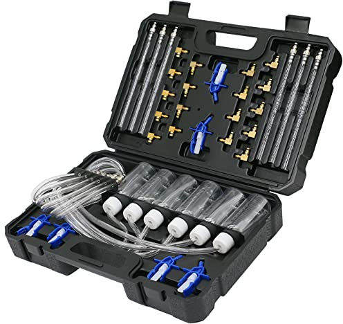 XiTuanYuan 6 Cylinder Diesel Injection Rail Test Kit (24 Pieces) Fuel Pressure Kit
