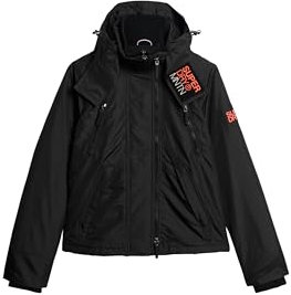 Superdry Damen Hood MTN Windbreaker JKT A2-Wind Family, schwarz, 36