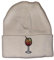 Fashion Drinks bestickte Bio Baumwoll Beanie im Spritz Design (Creme)