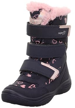 Superfit Crystal, Stivali da neve Bambine e ragazze, Blu Rosa 8020, 27 EU