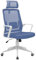 Mars Gaming MGC-ERGOLITE, Silla Gaming Ergonómica, Respaldo Malla Transpirable, Reposacabezas Ajustable y Soporte Lumbar, Altura Regulable y Asiento Acolchado, Pistón Gas Clase 3, Acero, Azul