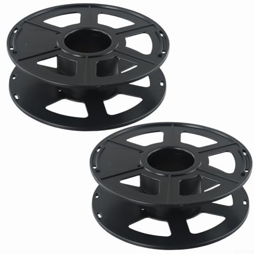 QOXEZY Empty Cable Wire Wrap Reel, for Lights Rope, Cables, Filament, Empty Cable Wire Wrap Reel Drum, Rotating Cable Storage Cord Reel(2pcs)