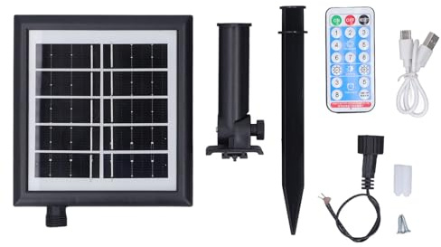 Solar String Light Control Box, Ersatz-Solar-Lichterkette, Solarmodul-Steuerbox-Kits, Steuerung von 4 Helligkeiten Und 8 Blinkmodi, IP65-LED, 4,5 V Eingang, 24 V Ausgang