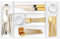 LYLIDIA 7 Stck Schubladen Organizer Küche Bad Schminktisch Schubladentrenner Weiß 27.4 cm Drawer Organizer Cutlery Box Schubladeneinsatz Ablagefach 3 Größen Stapelbar Ordnungssystem