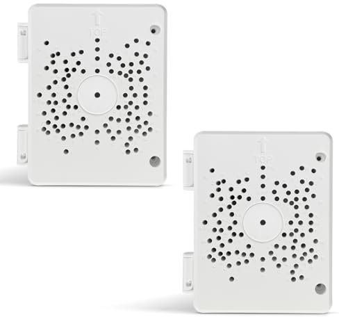 【Compatible with PTZ Cameras】 Security Camera Junction Box, Outdoor CCTV Mounting Bracket, IP65 Waterproof ABS Plastic Cable Concealment Box(2 Pack)
