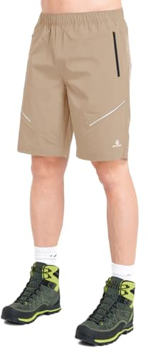 ATHL DPT. Herren Wandershorts/Kurze Funktionshose mit praktischen Taschen, kurz Pull-On Beige, Gr. 50