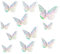 BEASAFY 72 Stück 3D Schmetterlinge Deko, 3 Größen Aufkleber Schmetterling Deko, Laser Schmetterlings Wanddekoration, Wandtattoo Schmetterlinge, für Hochzeiten, Partys, Raumdekoration, Wanddekoration