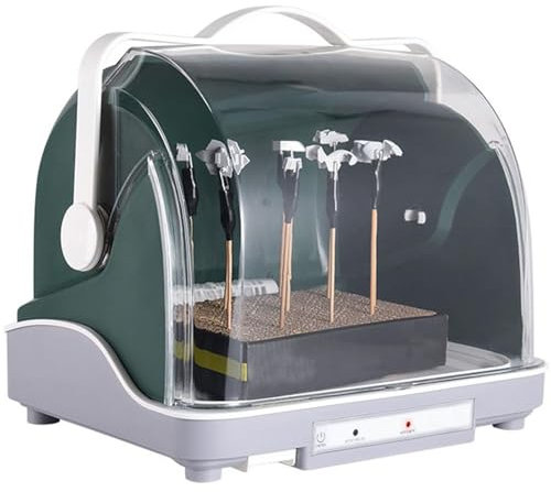 Cabina Secadora De Pintura Modelo, Cabina Seca con Aerógrafo Eléctrico De 120 W con Modo De Aire Frío, Caja De Filtro De Agua Y Cubierta Transparente, Caja De Secado Especial para Pintura En Aerosol