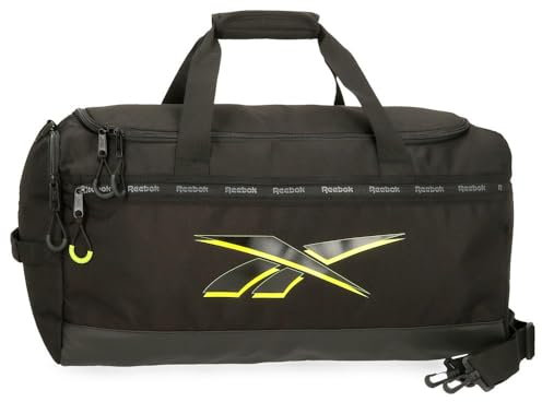 Reebok Berlin Bolso de Viaje Negro 55x28x21,5 cms Poliéster by Joumma Bags