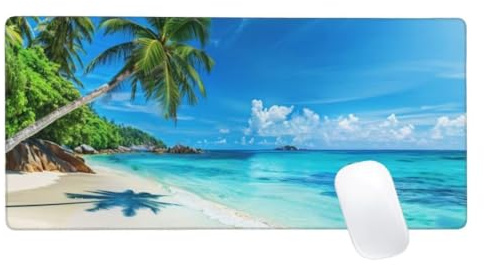 Tappetino Mouse Blu Tappetino Mouse XXL 1600x800 Tappetino Mouse Gaming Mare Tappetino Mouse Pad, Bordi Cuciti Tappetino Scrivania, con Base in Gomma Antiscivolo, per Lavoro Ufficio e Gioco Z2-357
