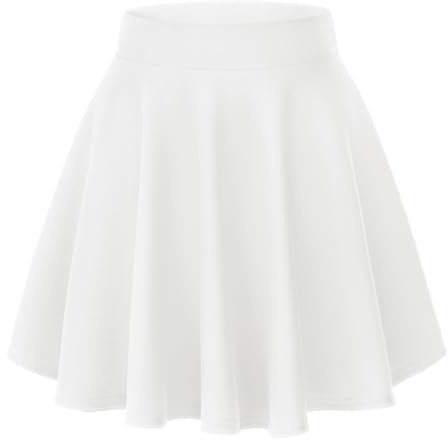 Damen Casual A Linie Hoch Taille Mini Rock Elegante Pull On Elastische Skater Kurz Röcke