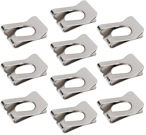 Create idea 10 Piezas Sujetadores Clip Horquilla para Diámetro Pasador M6 Sujetadores Velocidad Níquel 65 Manganeso Abrazaderas Clips de Tuerca en U Tornillos (14,2 X 11,3 X 6 Mm)