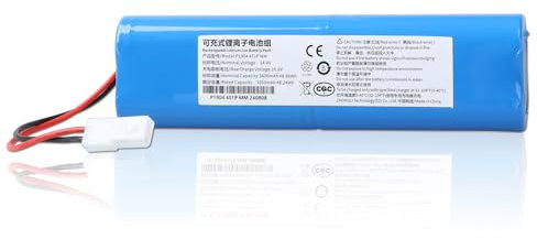 Batterie de Rechange 14,4 V 3400 mAh Compatible avec 360 S6, S8, Rowenta X-Plorer 75, 75S+, 95, X-Plorer 75S, RR7687, RR7635, RR7675, RR8567, RR8597, SS-2230002528, SS-2230002529