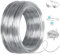 Cozary Filo Alluminio 1mm x 100 M, Filo di Ferro Modellabile, Filo Metallico per Bigiotteria Gioielli Abbellimenti, DIY Bijoux e Creazioni