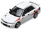 Mini Auto Spielzeug 1:64 Für Mitsubishi EVO Lancer RS ​​Evolution Maßstab Legierung Automodell Antikes Klassisches Fahrzeugspielzeug Wohnkultur