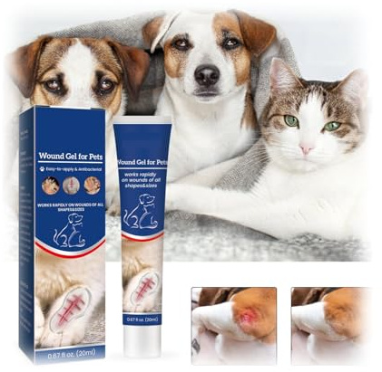 Generisch Pet Wundpflegegel für Hunde und Katzen | 20ml Pet Skin Care Gel, Wasserfestes Heilgel für Hautinfektionen und Wunden, Gel-Bandage, Flüssigkeitsgel, Welpen-Wundheilung - 1 Stück