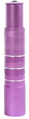 Elevador de potencia de bicicleta - Extensor de potencia de horquilla de bicicleta Adaptador elevador de manillar de bicicleta con llave hexagonal para horquilla de 1-1/8 28(Size:140mm,Color:Púrpura)