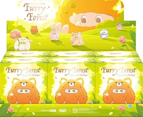 Dreame Mart GIGGLE MONSTER V2 Furry Forest Series 2, Blindbox, zufällige Figur, 1 Stück