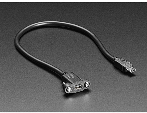 Adafruit MicroUSB Verlängerung für Panel-Montage, Stecker auf Buchse, 3258