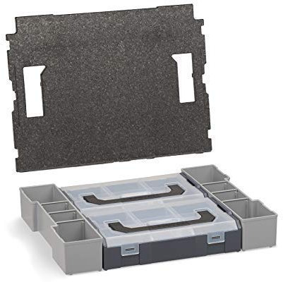 L-BOXX 102 Insetboxen-Set | Mini Einsätze mit Deckenpolster | Erstklassige Sortierboxen für Kleinteile | Sortimentskasten Schrauben und Dübel