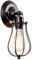Industrieller Wandleuchter Vintage Beleuchtung Verstellbare Wandlampe Rustikaler Draht Metall Käfig Wandleuchte Edison Stil Antike Leuchte Verandaleuchte (ohne Glühbirne) (Rost)